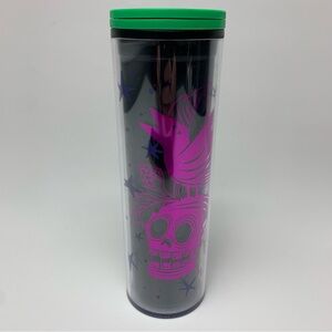 Starbucks Tumbler 2020 Halloween Skull & Crow Black 16oz Cup w/ Lid Brand New